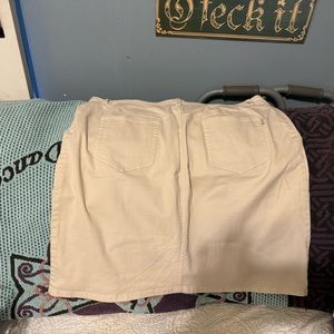 Cotton skirt ,tan colour ,